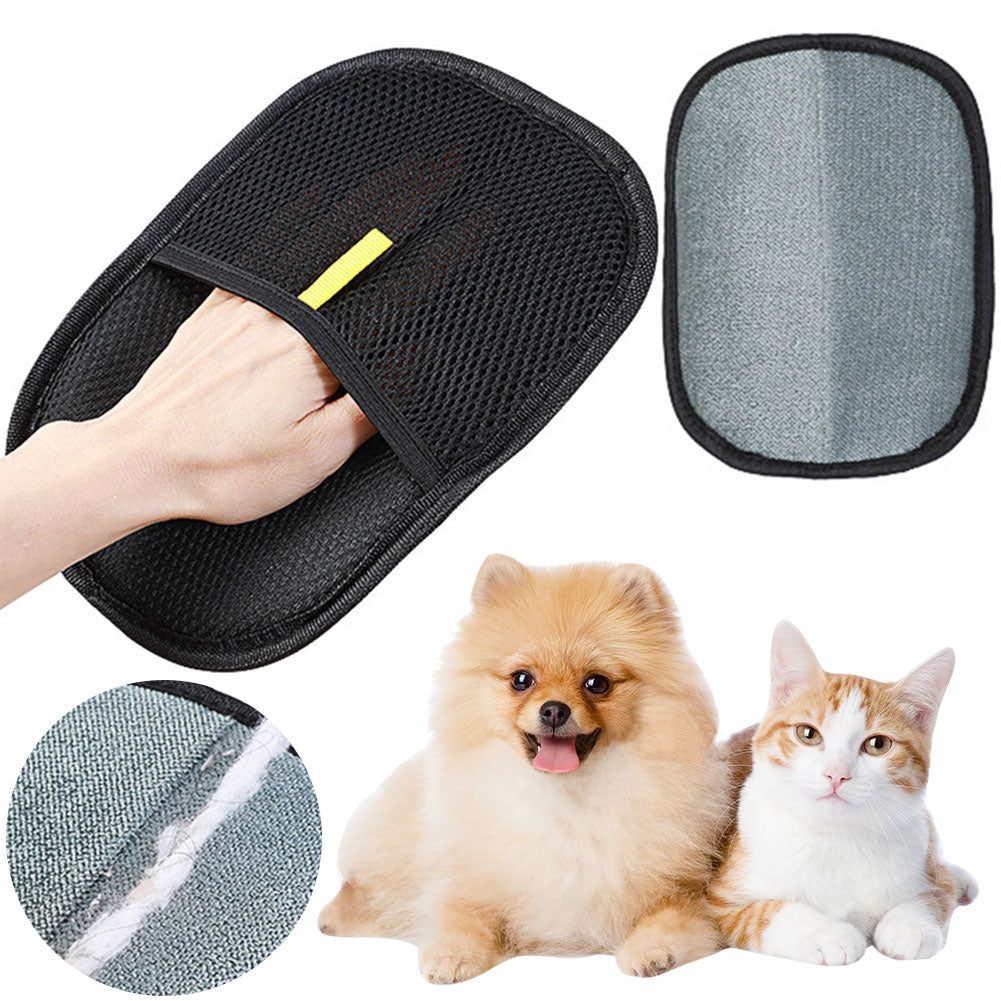 Gants de Toilettage Anti-Poils pour Chien, Chat et Lapin