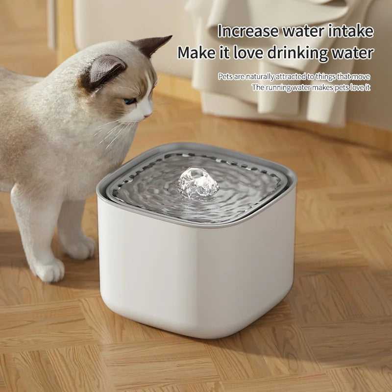Fontaine à eau pour chat 3L – Filtrante, silencieuse & USB