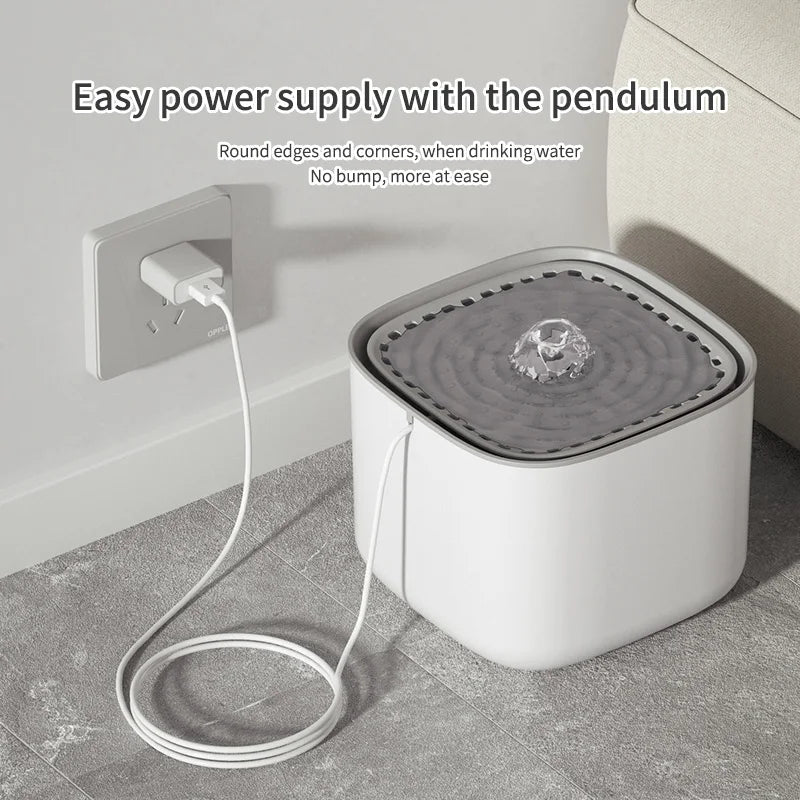 Fontaine à eau pour chat 3L – Filtrante, silencieuse & USB