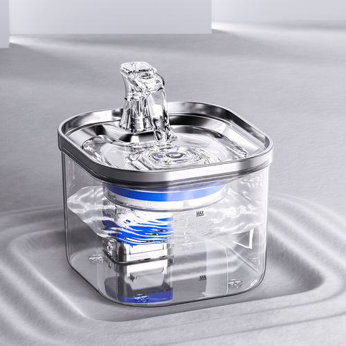 Fontaine à Eau Inox Automatique pour Chien et Chat – Filtrante & Silencieuse
