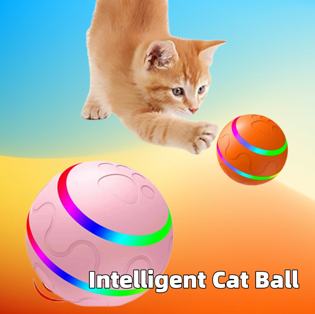 Balle Interactive Automatique pour Chat – Rotation Intelligente USB